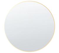 Beliani Wall Mirror Annemasse 80 Cm 80 Cm Metal Gold