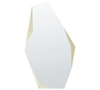 Beliani Wall Mirror Arguel 68 Cm 120 Cm Gold
