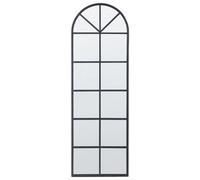 Beliani Wall Mirror Brouage 40 Cm 120 Cm Metal Black