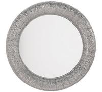 Beliani Wall Mirror Channay 80 Cm 80 Cm Metal Silver