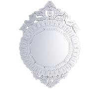 Beliani Wall Mirror Craon 67 Cm 100 Cm Silver