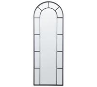 Beliani Wall Mirror Crosses 60 Cm 170 Cm Metal Black