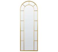 Beliani Wall Mirror Crosses 60 Cm 170 Cm Metal Gold
