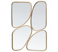 Beliani Wall Mirror Diancey 70 Cm 100 Cm Metal Gold