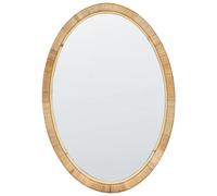 Wall Mirror FOISSY 50 cm 70 cm Rattan Natural