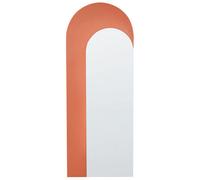 Beliani Wall Mirror Groises 55 Cm 140 Cm Orange