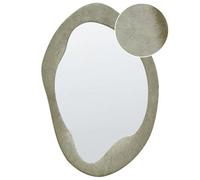 Wall Mirror LENAX 59 cm 90 cm Velvet Olive Green