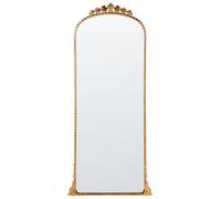 Beliani Wall Mirror Livry 51 Cm 114 Cm Metal Gold