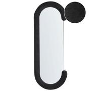 Beliani Wall Mirror Loches 54 Cm 158 Cm Velvet Black