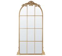 Beliani Wall Mirror Noidan 66 Cm 124 Cm Metal Gold