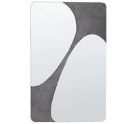 Beliani Wall Mirror Ormes 70 Cm 110 Cm Grey