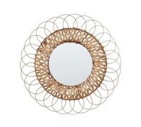 Wall Mirror PAMOL 67 cm 67 cm Wicker Natural
