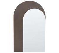 Beliani Wall Mirror Pigny 58 Cm 99 Cm Brown