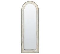 Beliani Wall Mirror Sarry 31 Cm 91 Cm Mango Wood White