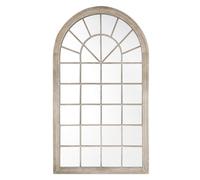 Beliani Wall Mirror Trevol 77 Cm 130 Cm Metal Beige