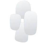 Beliani Wall Mirror Vouzon 80 Cm 120 Cm Silver
