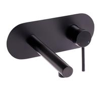 Wall Mounted Basin Mixer Tap CLAVIJO Brass Black