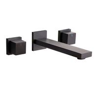 Wall Mounted Basin Mixer Tap PAILON Brass Black