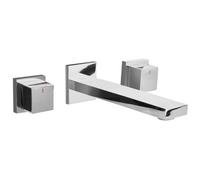 Wall Mounted Basin Mixer Tap PAILON Brass Silver