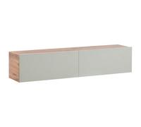 Beliani Wall Mounted TV Stand GLADSTONE Light Green, Green