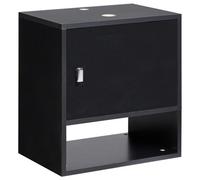 Beliani Wall Mounted Vanity Unit Limeria 45 Cm Black