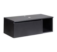 Beliani Wall Mounted Vanity Unit Rupanco 80 Cm Black