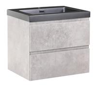 Wall Mounted Vanity Unit with Basin CARDIEL Grey