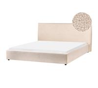 Beliani Waterbed Boucle Lavaur 180 X 200 Cm (Eu Super King) Beige