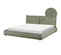 Waterbed Corduroy VINAY 180 x 200 cm (EU Super King) Olive Green