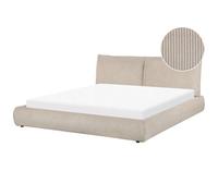 Waterbed Corduroy VINAY 180 x 200 cm (EU Super King) Taupe