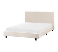 Beliani Waterbed Fabric Albi 140 X 200 Cm (Eu Double) Beige