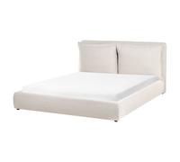 Beliani Waterbed Fabric Bajonna 160 X 200 Cm (Eu King Size) Beige