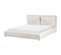 Beliani Waterbed Fabric Bajonna 180 X 200 Cm (Eu Super King) Light Beige