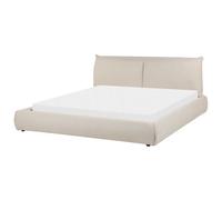 Beliani Waterbed Fabric Vinay 180 X 200 Cm (Eu Super King) Beige