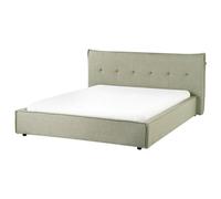 Waterbed Faux Linen LESTRE 160 x 200 cm (EU King Size) Green