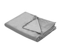 Beliani Weighted Blanket Cover 1000 G Rhea 135 X 200 Cm Grey