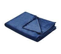 Beliani Weighted Blanket Cover 1000 G Rhea 135 X 200 Cm Navy Blue