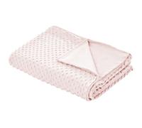 Beliani Weighted Blanket Cover 800 Callisto 120 X 180 Cm Pastel Pink