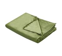 Beliani Weighted Blanket Cover 800 G Rhea 120 X 180 Cm Dark Green