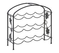 Beliani Wine Rack Bundoran Metal Black