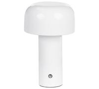 Beliani Wireless LED Table Lamp Besos With Dimmer Metal White, White