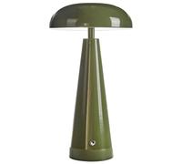 Beliani Wireless LED Table Lamp Green Iron Modern Indoor Light Dimmer | Metal, 1 Bulb, Warm White Light, IP 20, Retro, Gloss