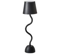 Beliani Wireless Led Table Lamp Vouga With Dimmer Metal Black