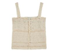Belicia Crochet tank top Ecru M