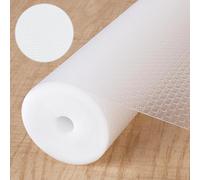 BELICOO Drawer Liners, 44.5cm x 610cm Kitchen Shelf Liners Drawer Mats Plastic EVA Material Waterproof & Oil-Proof Cupboard Liner Mats Paper Protector for Shelves (Round Dot, 44.5x610CM)