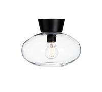 Belid Bulllo ceiling lamp clear glass Ø27 cm matte black