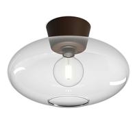 Belid - Bullo XL Flush Ceiling Light, Oxide / Clear - Clear