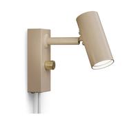 Belid Cato wall lamp Nougat-brass