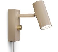 Belid - Cato Wall Lamp, Nougat / Brass - Brass