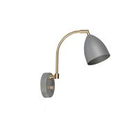Belid Deluxe wall lamp warm grey, brass